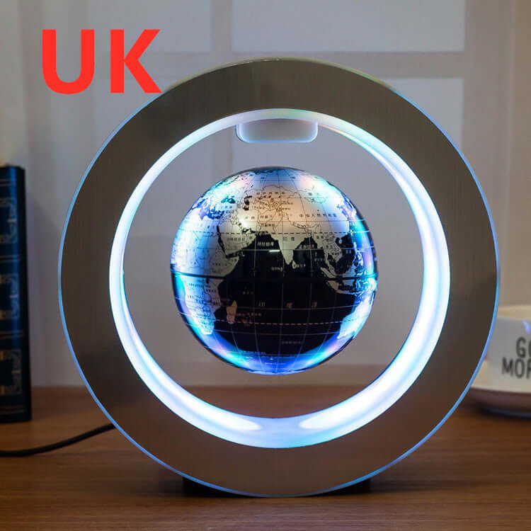 Magnetic Levitation Globe Light - Cool Floating World Map showcased in a stylish desk lamp design.