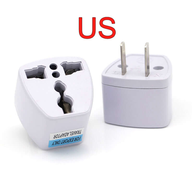 US travel adapter for international use with multiple sockets.