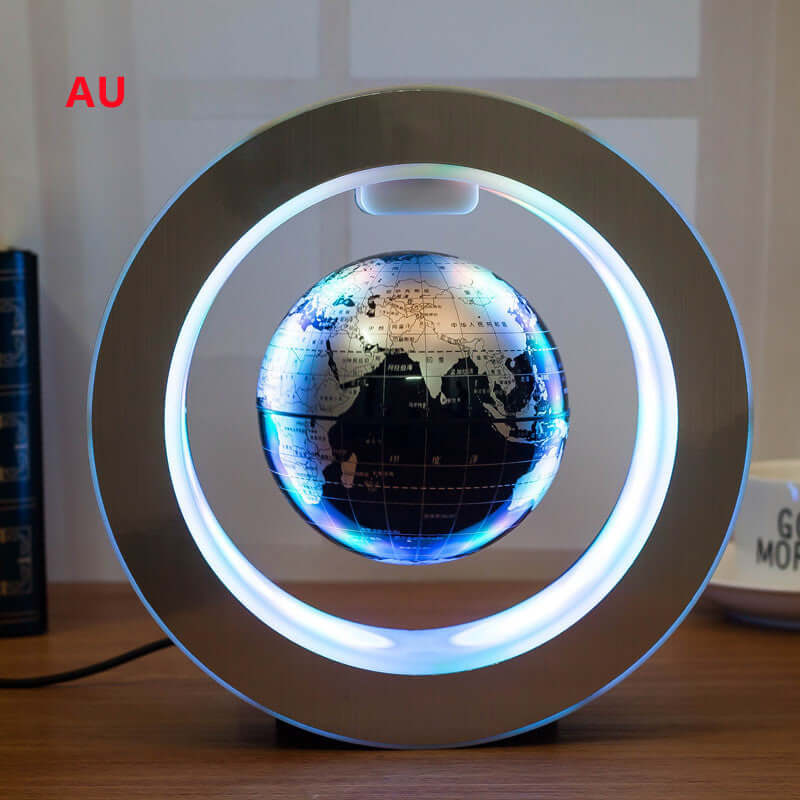 Magnetic Levitation Globe Light - Cool Floating World Map showcasing a stunning illuminated globe hovering mid-air.
