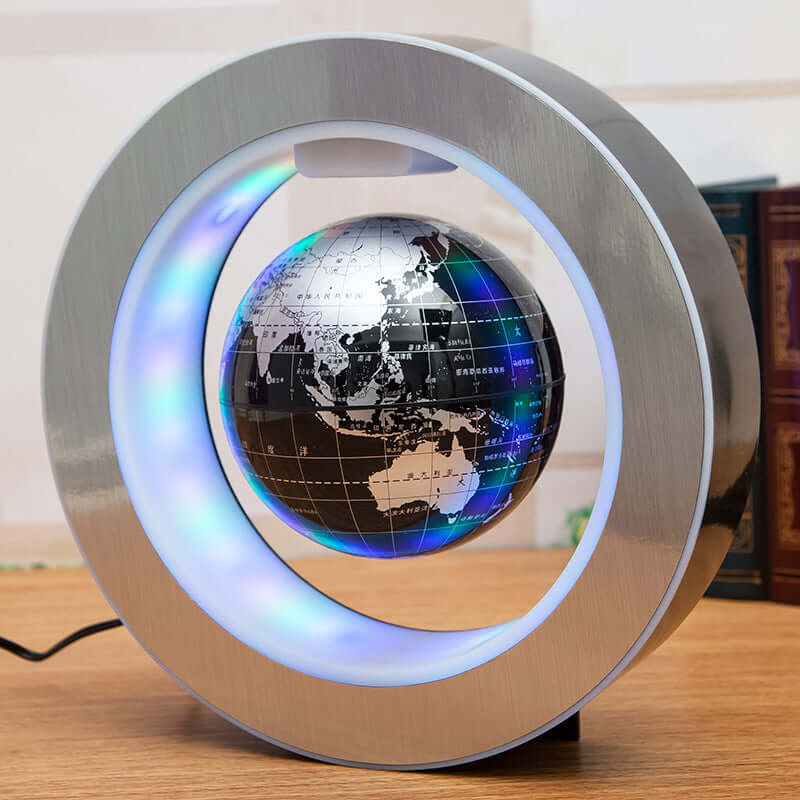Magnetic Levitation Globe Light - Cool Floating World Map showcasing a floating globe with LED illumination.