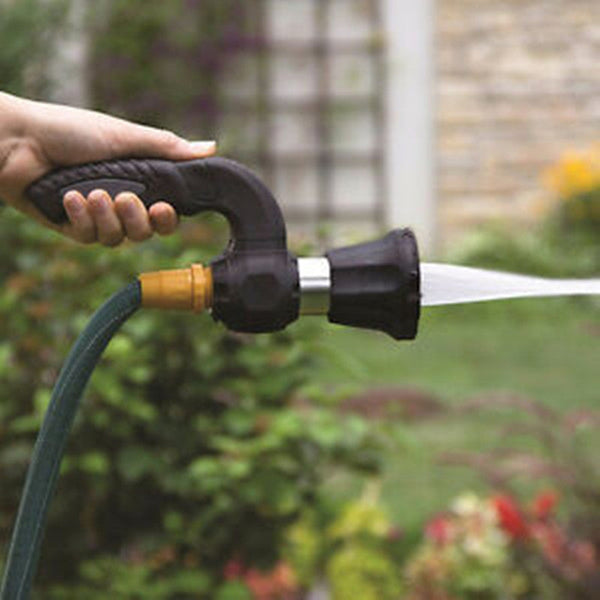 Home Appliances Improvement Tips: Enhance Your Home's Value - hand holding a garden hose nozzle.