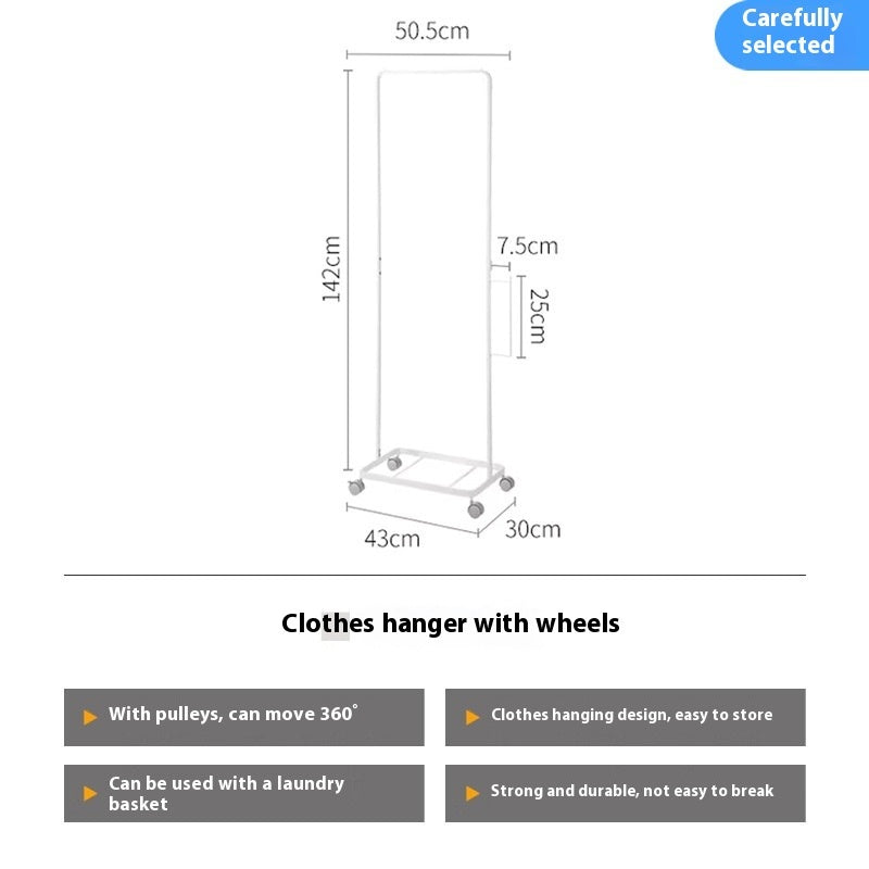 Bedroom Floor Clothes Rack Home Storage Gadget