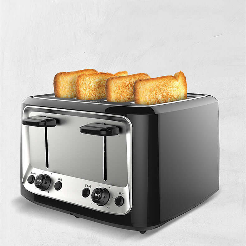 four slot automatic toaster - Multifunctional & Efficient with toast slices on top